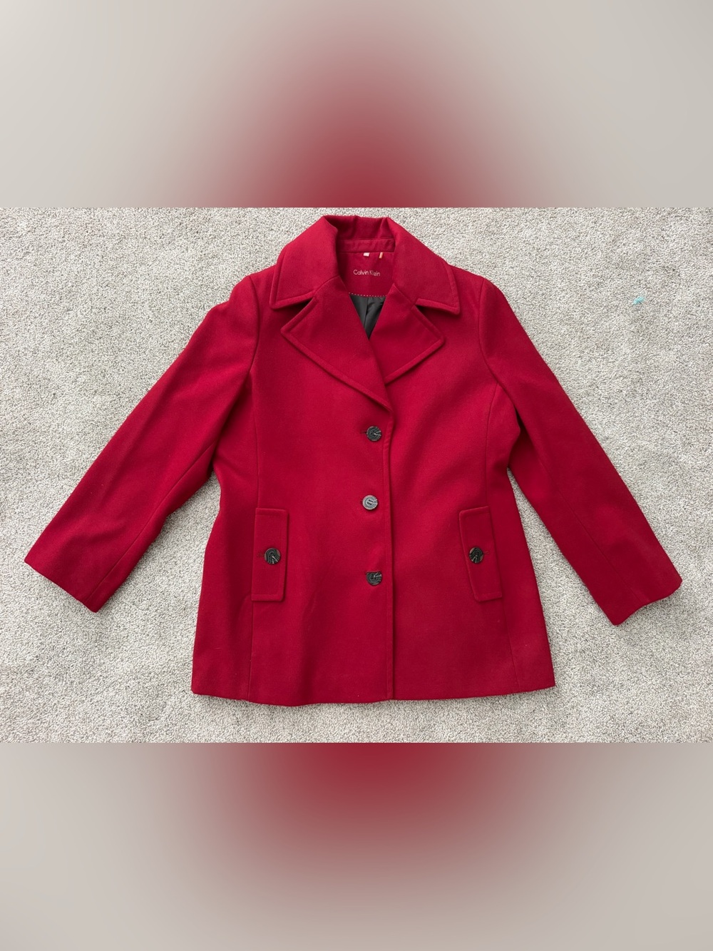 Women’s Calvin Klein Red Peacoat- Size 18